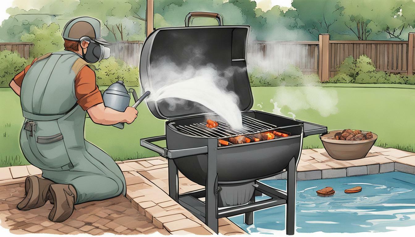 How to Put Out a Charcoal Grill With Water?