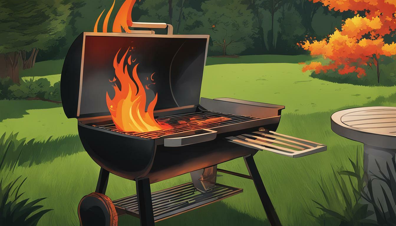 Is a Charcoal Grill Supposed to Have Flames