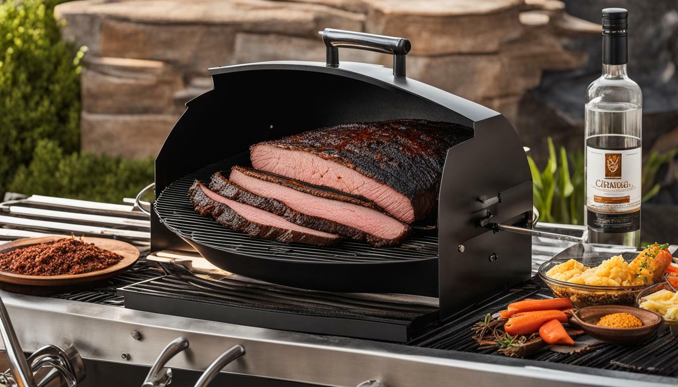 3 LB Brisket on Charcoal Grill