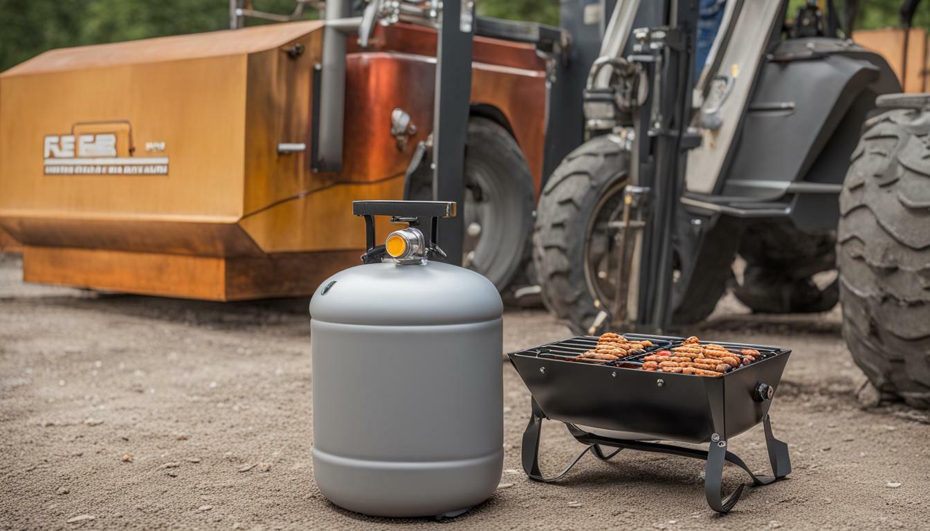 Forklift Propane Tank to Grill Adapter