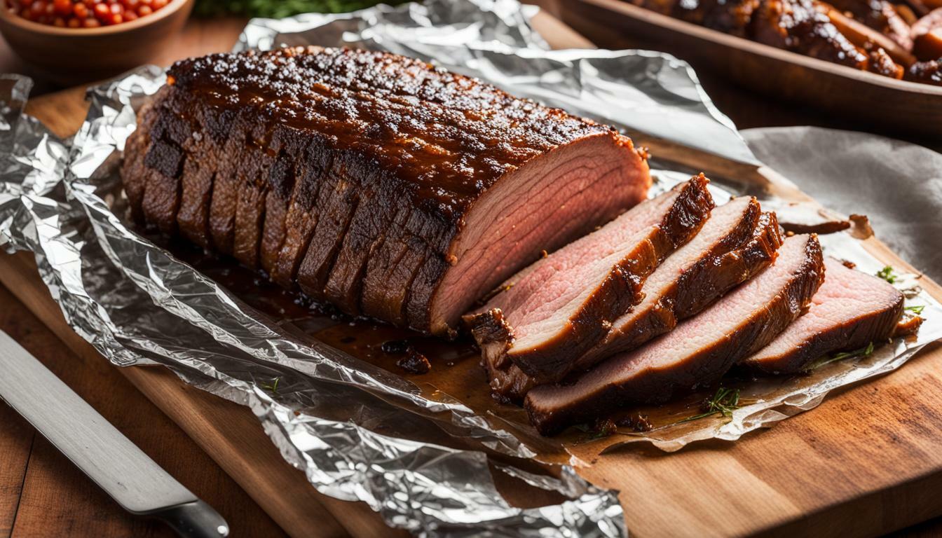 brisket fat side up or down after wrapping