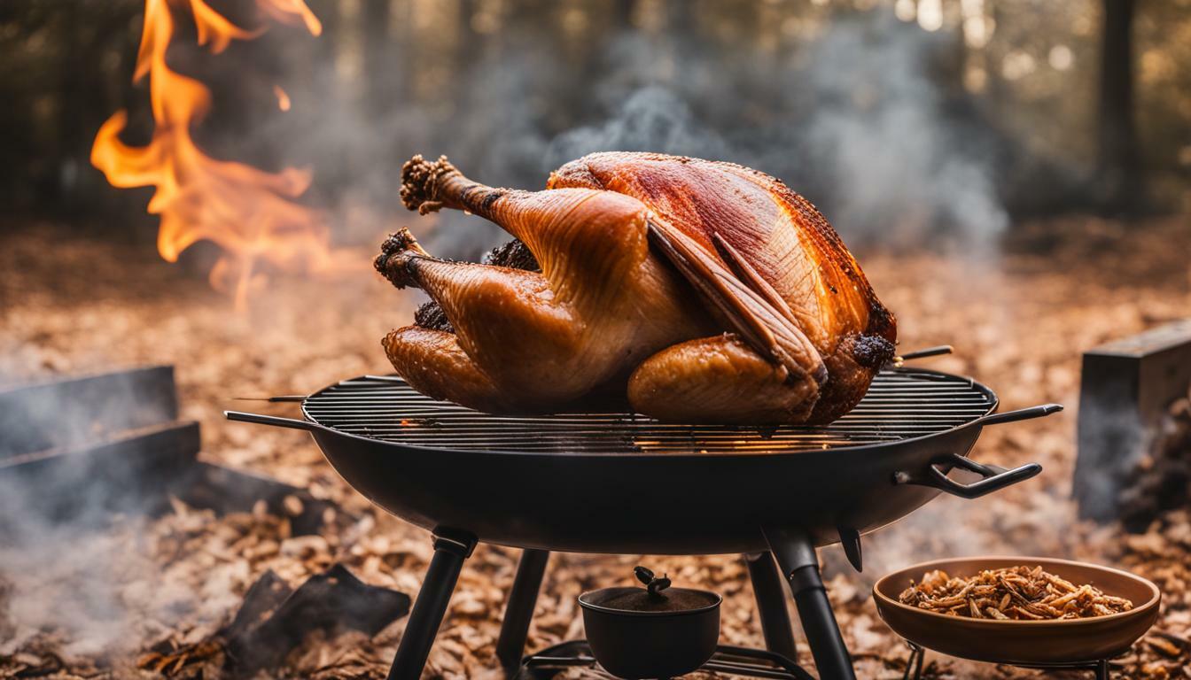 can you cut a turkey in half and smoke it