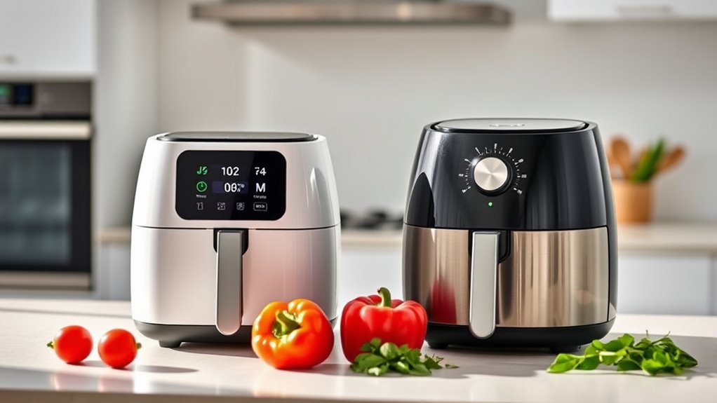 air fryer size and functions