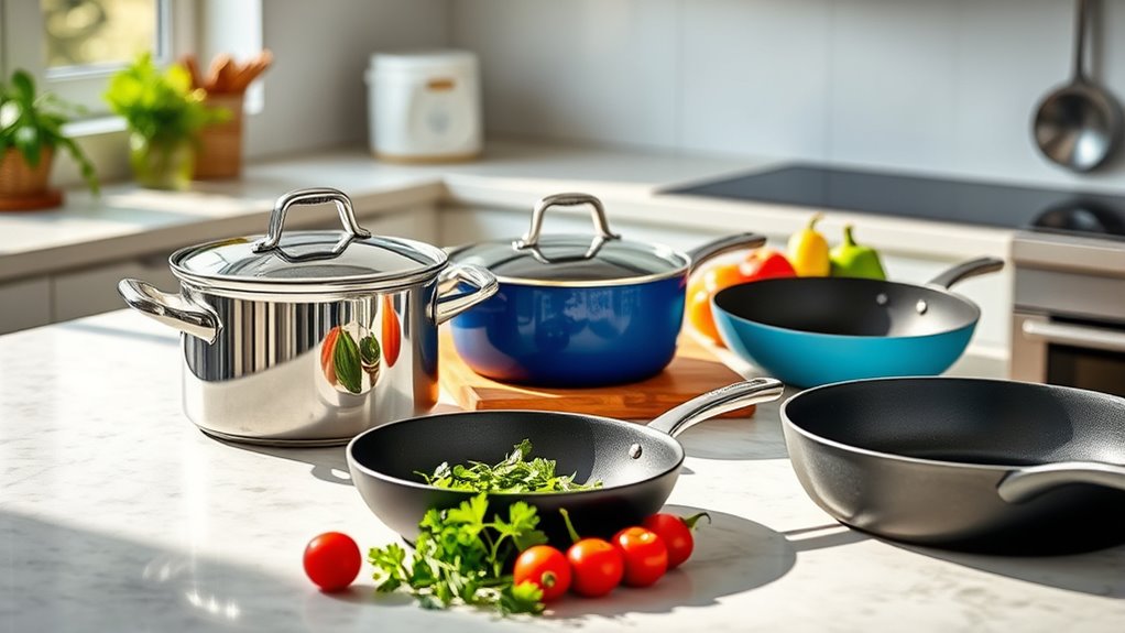 cookware material and size