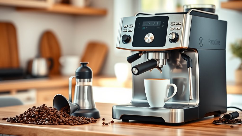 key features for cappuccino machine