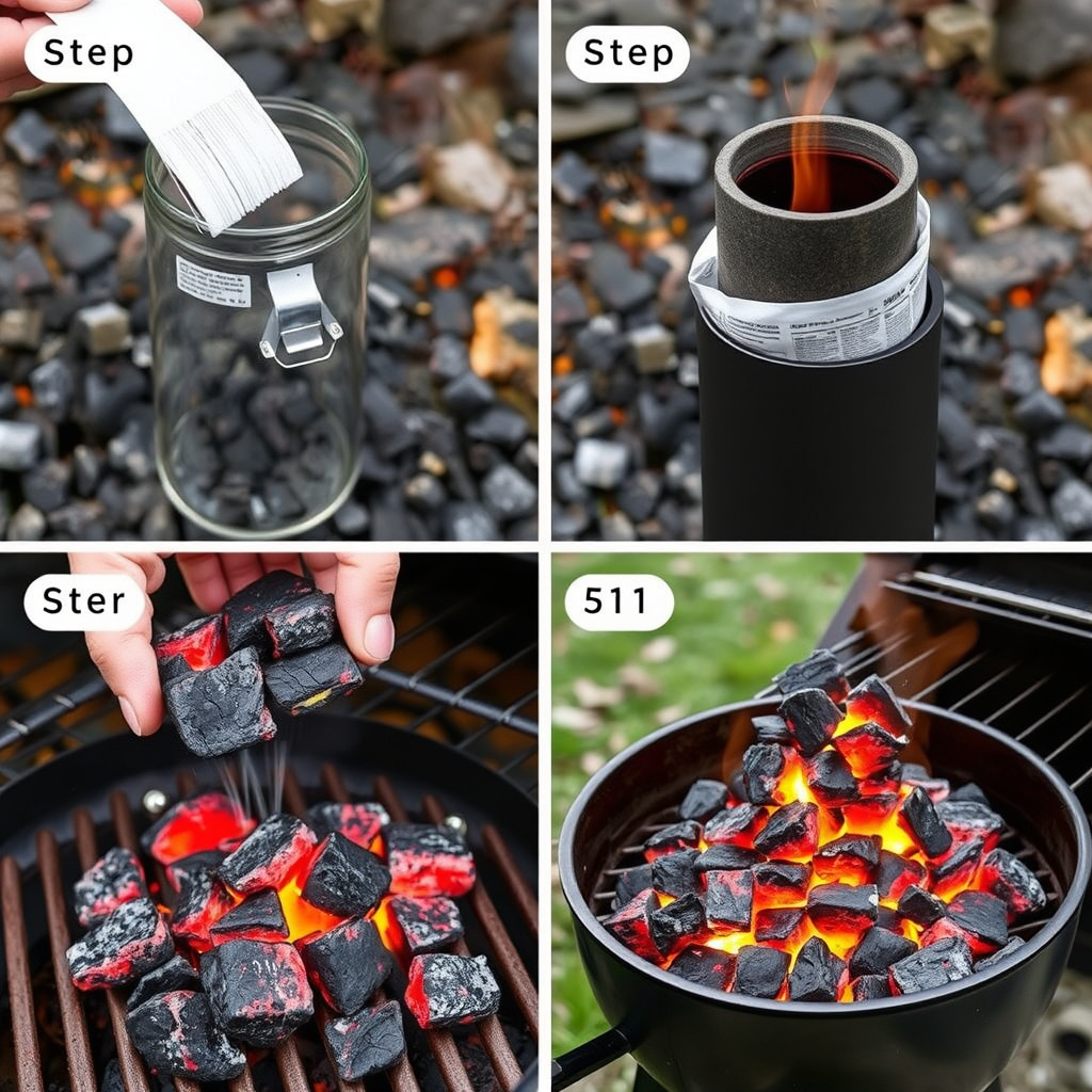 Steps to Light Charcoal Using a Chimney Starter