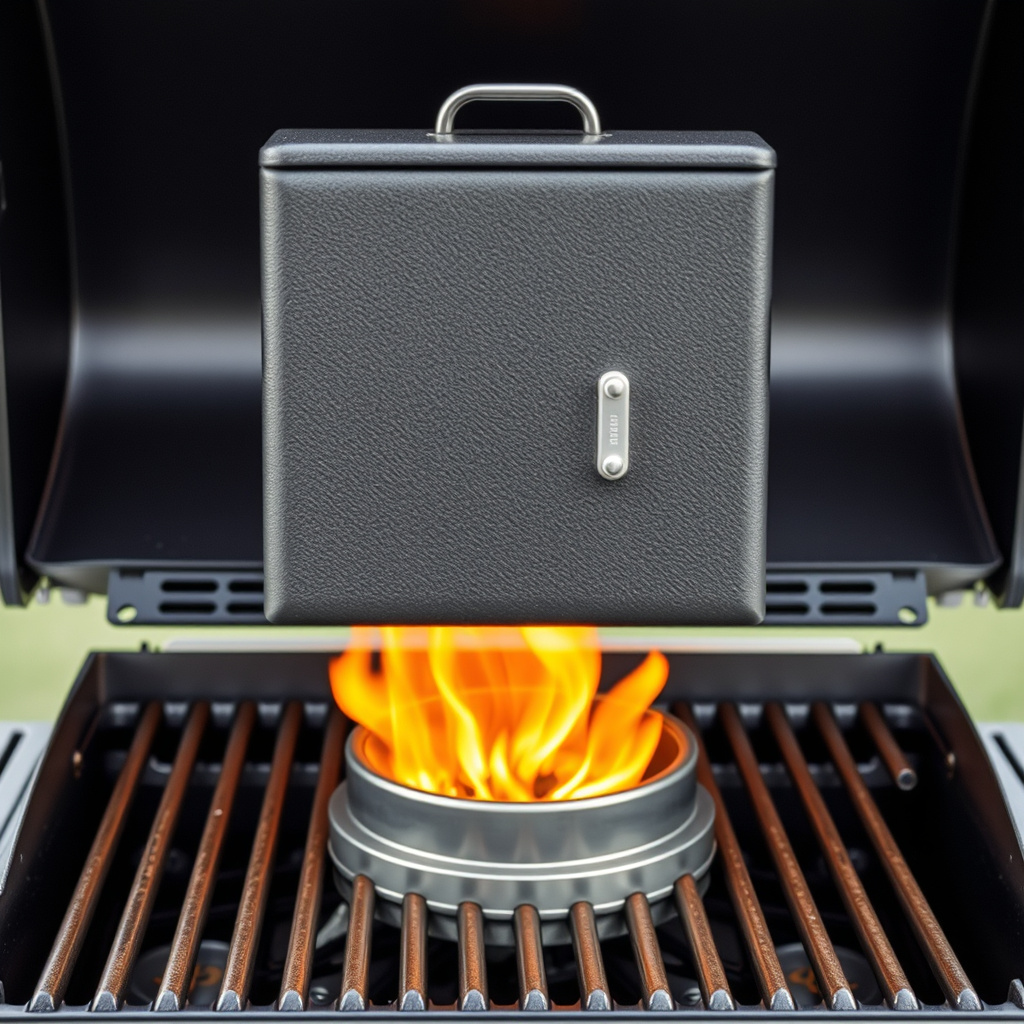 Positioning the Smoker Box on Your Gas Grill