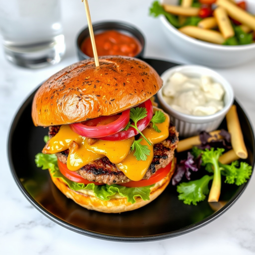 Flavor Variations and Serving Suggestions for Grilled Burgers