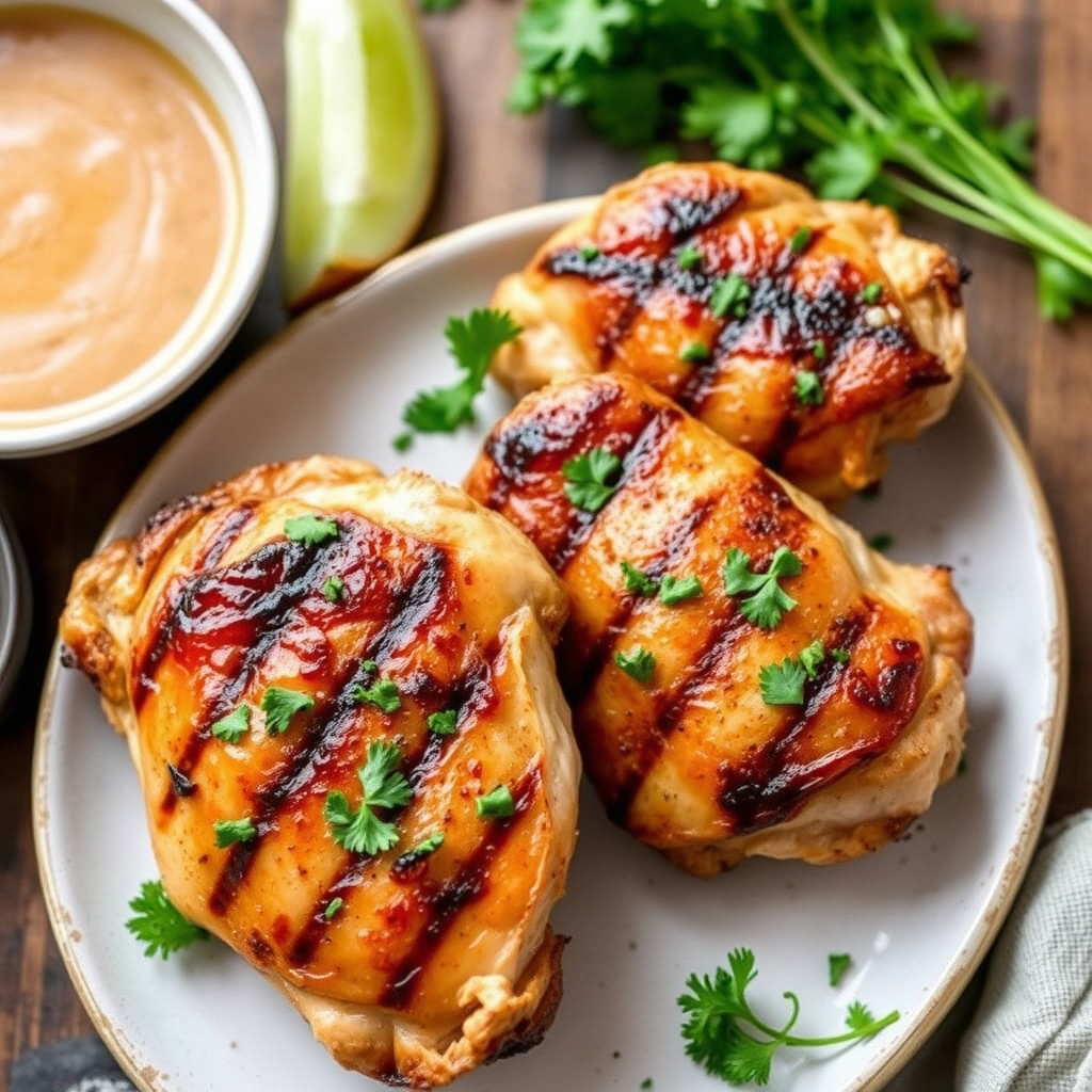Resting, Serving, and Storing Grilled Chicken Thighs