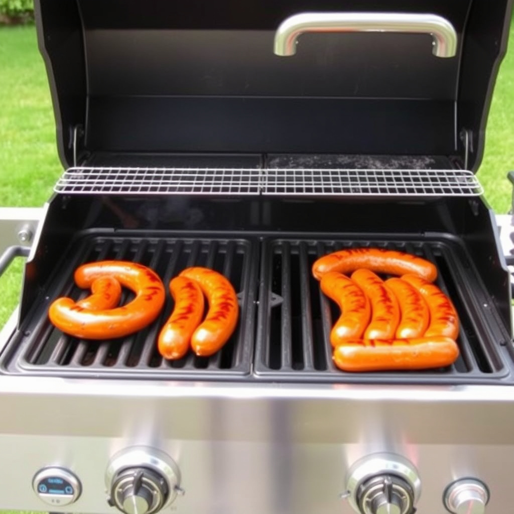 Setting Up the Grill for Brats