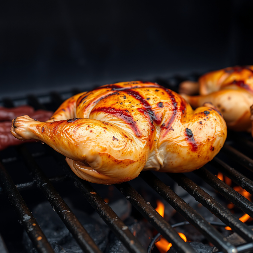 Grilling Technique to Achieve Juicy Whole Chicken