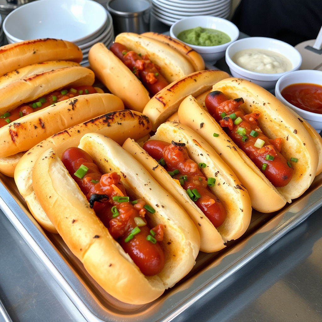 Serving and Storing Grilled Hot Dogs