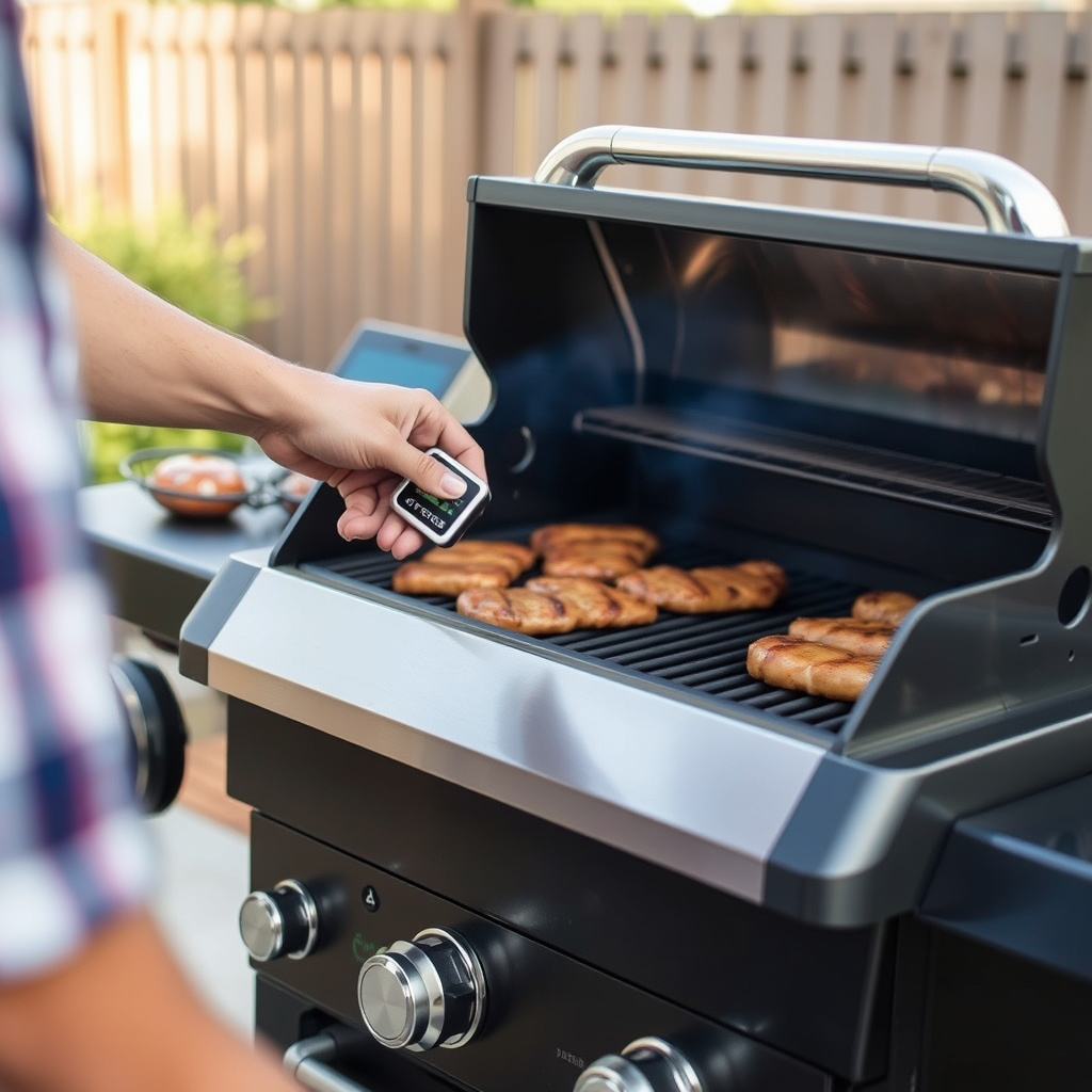 Measuring and Maintaining High Heat on a Gas Grill