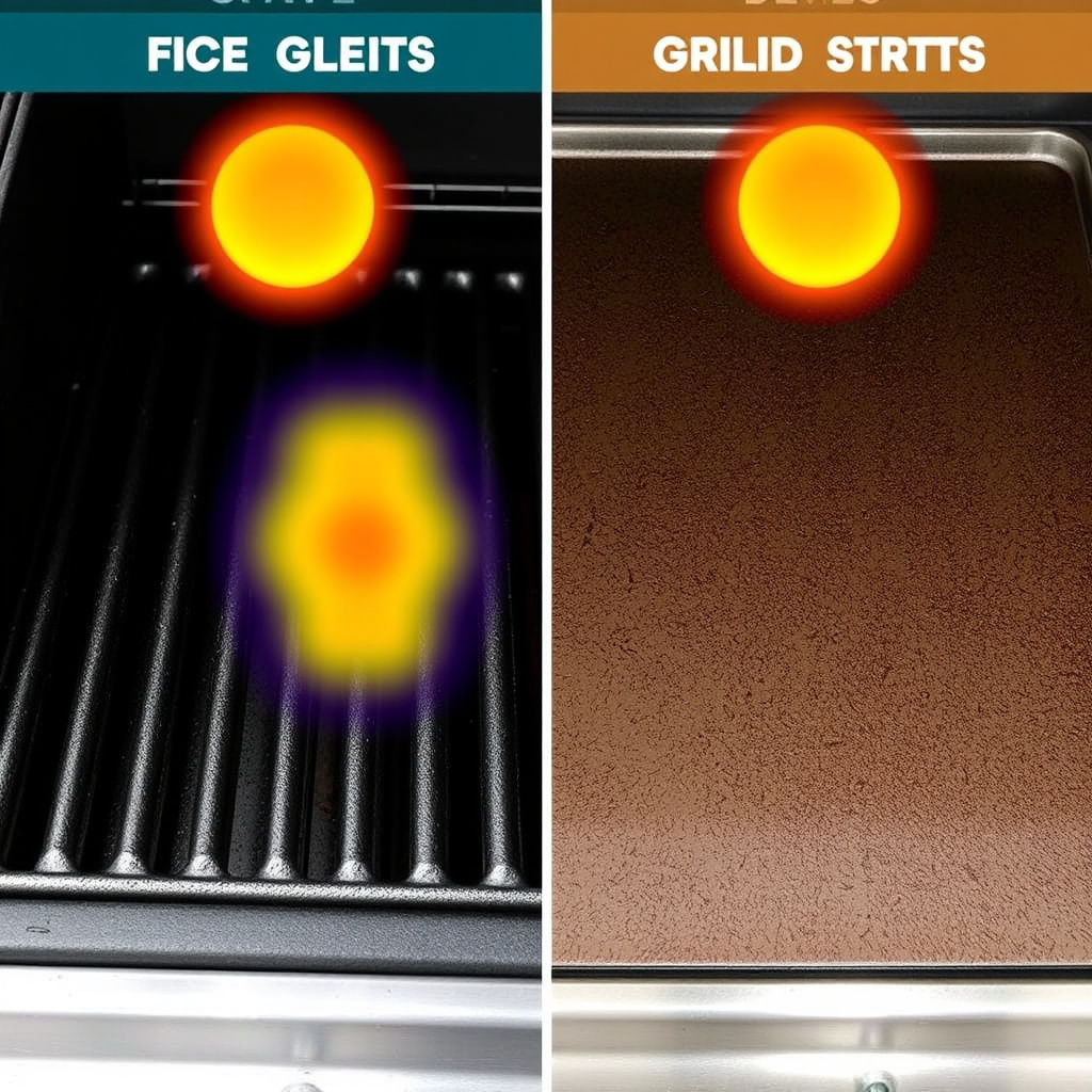 Understanding the Difference Between a Grill and a Griddle 3 Heat Distribution and Cooking Performance