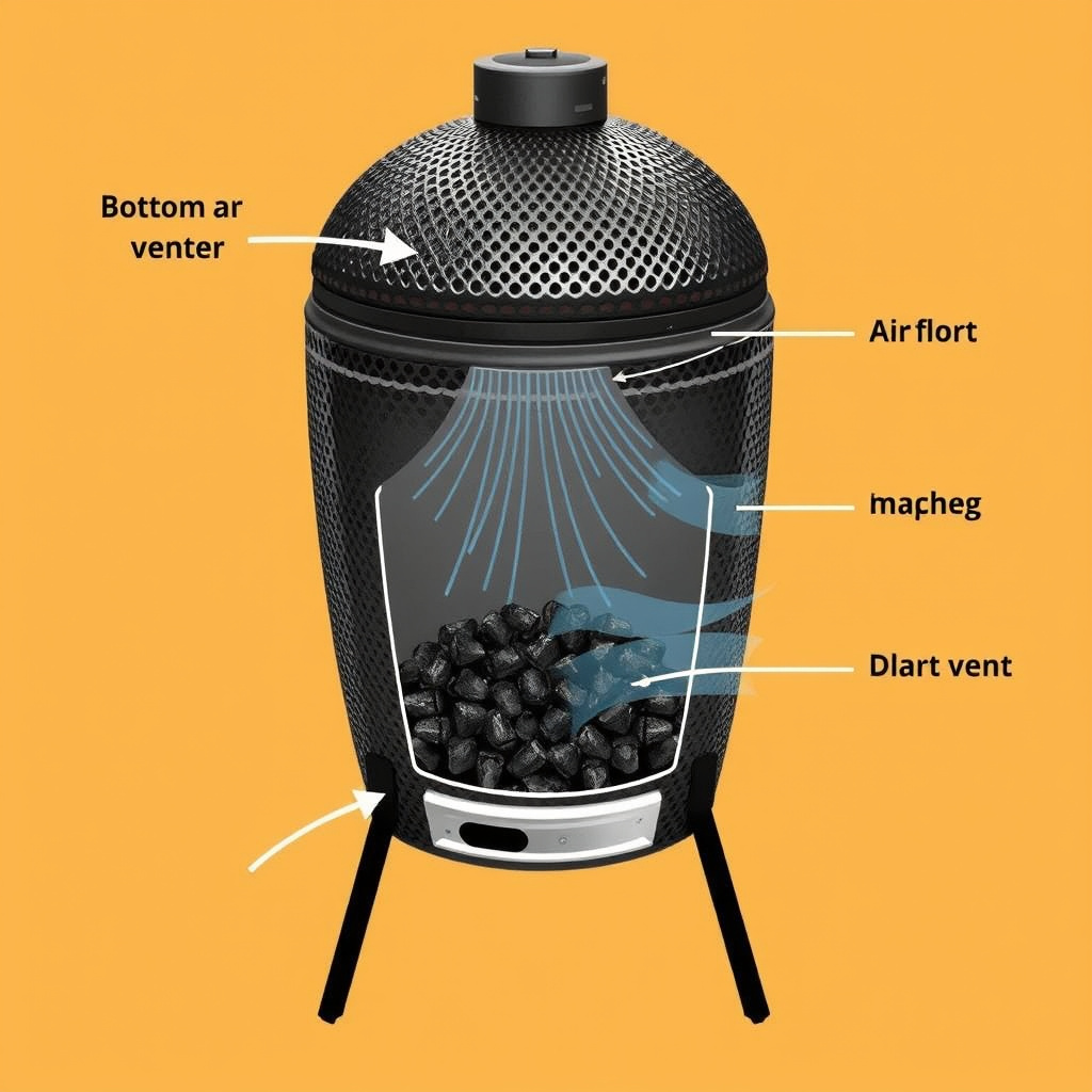 How Do Kamado Grills Work? A Complete Guide to Their Unique Cooking Style 3 How Airflow Controls Kamado Grill Temperatures