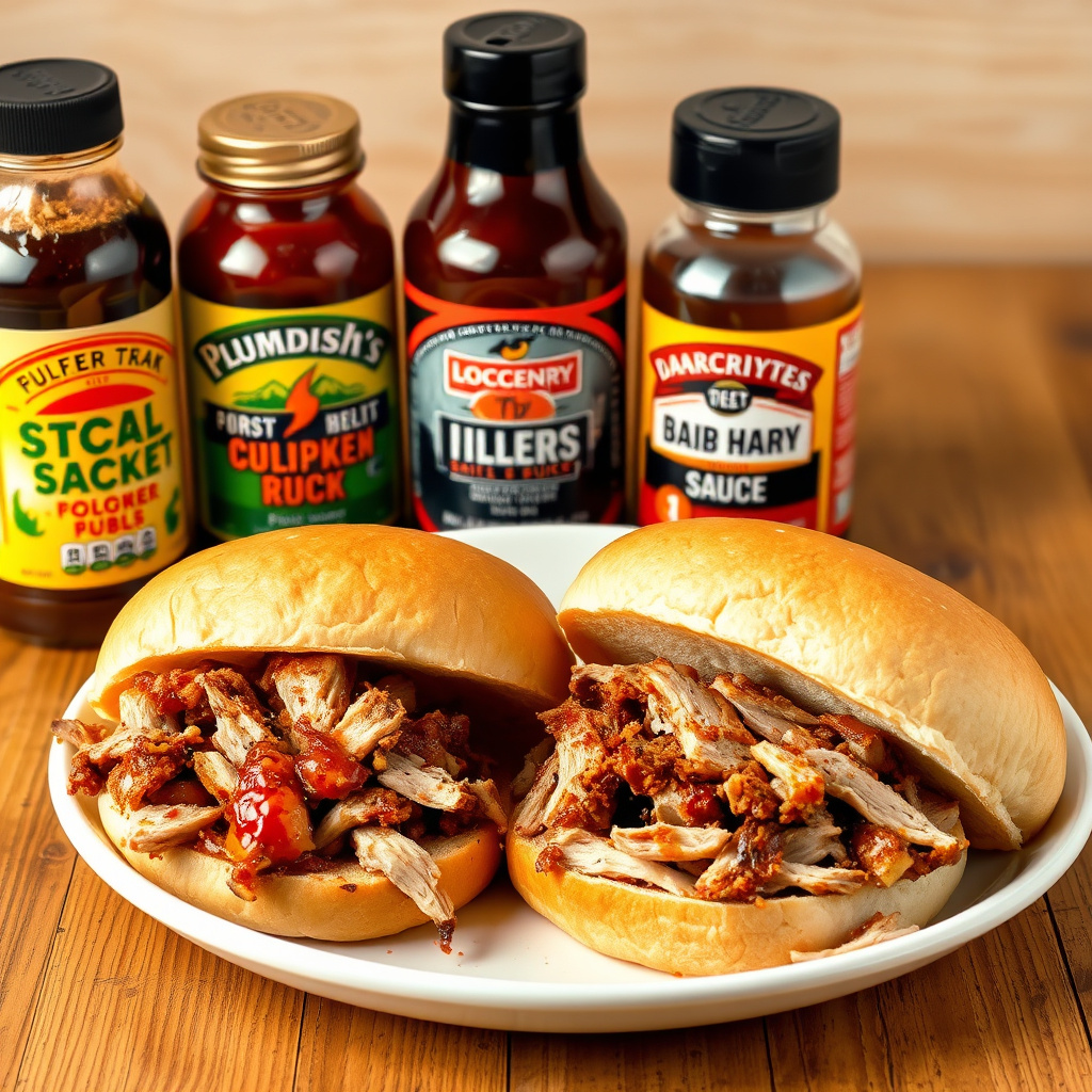 Seasoning and Sauces for Pulled Pork Sandwich Flavor