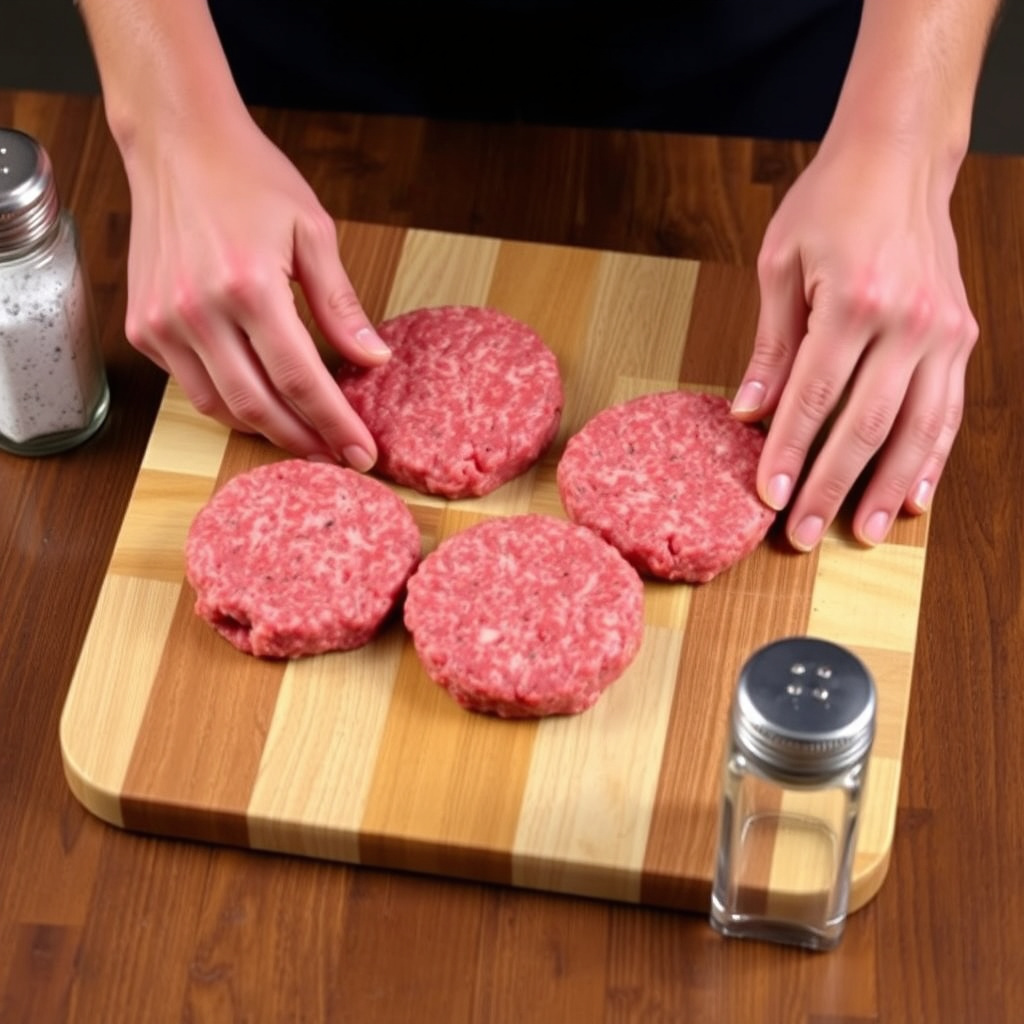 Preparing and Seasoning Burger Patties