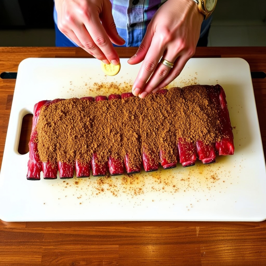 Applying the Best Rub for Ribs