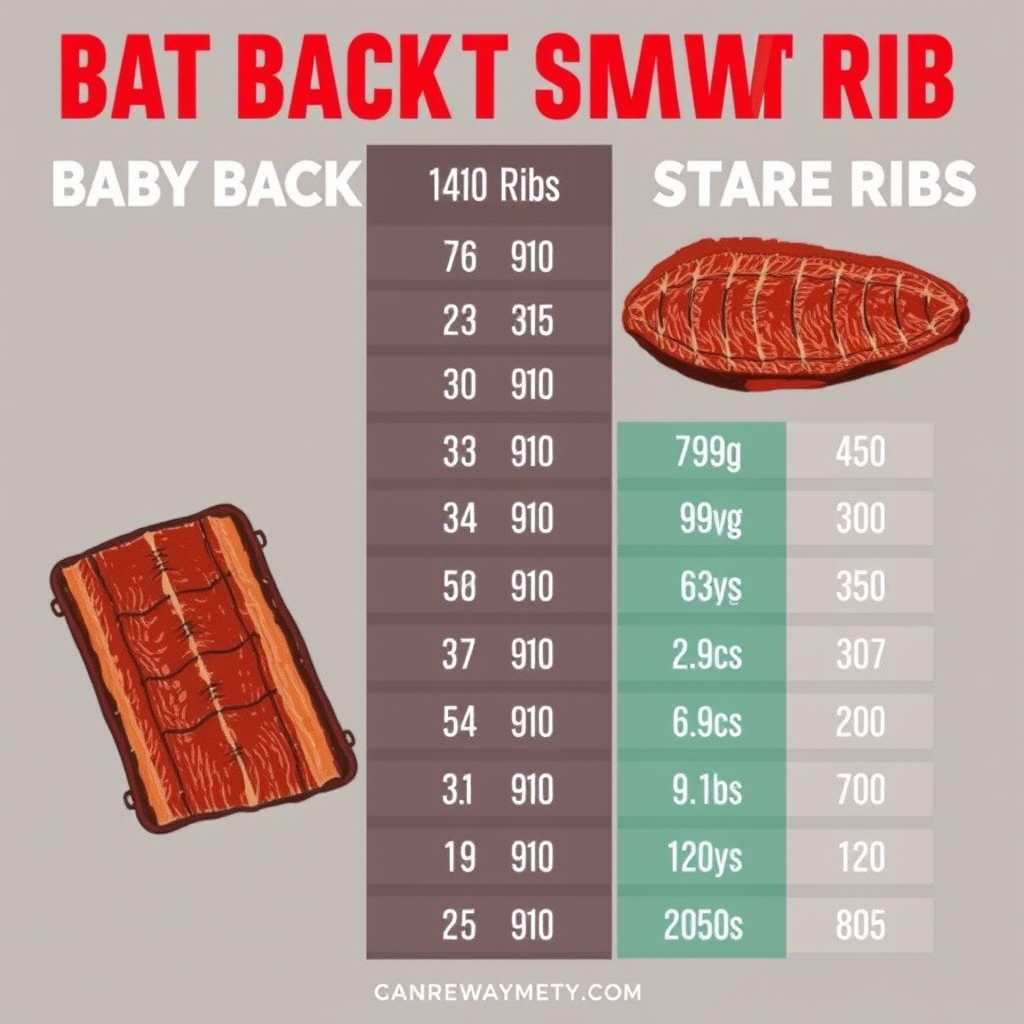 Nutritional Differences Between Baby Back and Spare Ribs